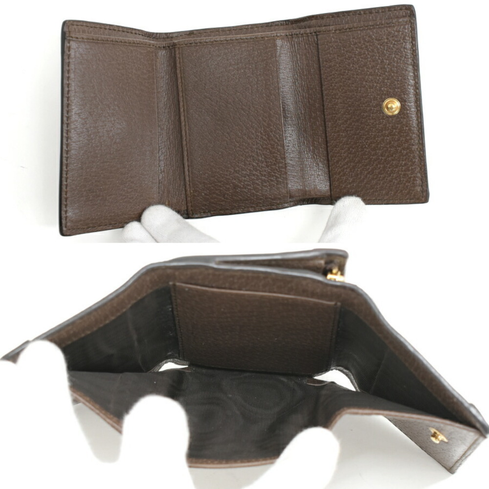 Gucci Sherry Beige GG Tri Supreme Wallet Ophidia - Picture 7 of 8